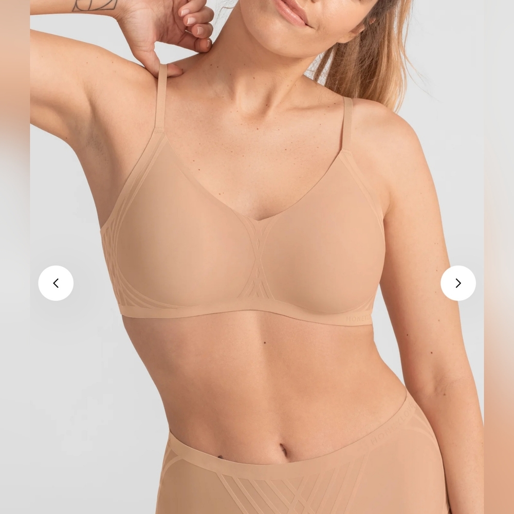 Honeylove Women's Silhouette Tan Wireless Bra Size M